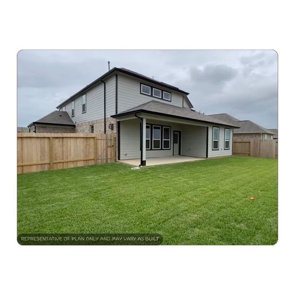Exterior details and patio area of a home in Breckenridge Park, Spring (Image 3). Exterior details and patio area of a home in Breckenridge Park, Spring (Image 3).