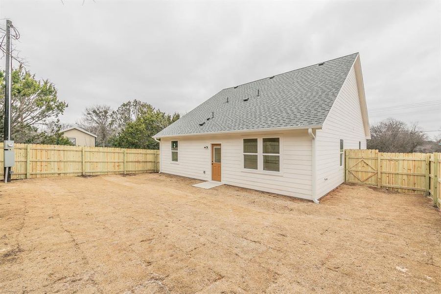 View of back of house