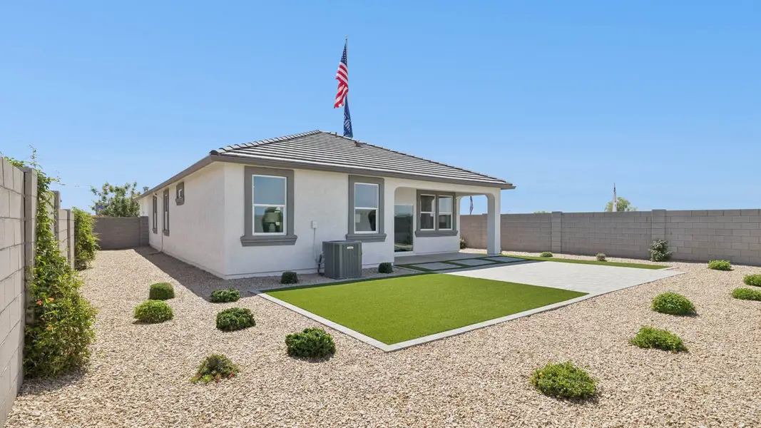Exterior details and patio area of a home in Heartland Ranch, Coolidge (Image 3). Exterior details and patio area of a home in Heartland Ranch, Coolidge (Image 3).