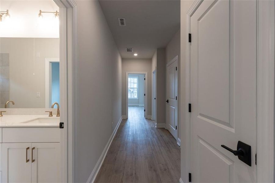 Furnished interior view inside a new home in Brackley Single Family, Cumming (Image 34).