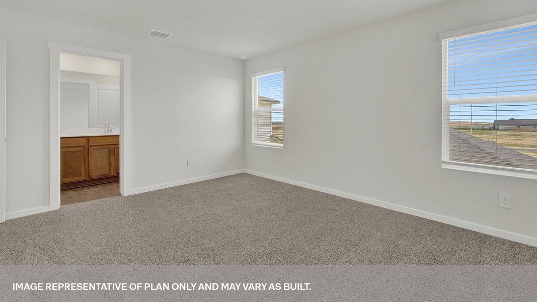 Representative unfurnished interior of a home built from the The  Madeline by D.R. Horton in Mayfair, New Braunfels (Image 11).