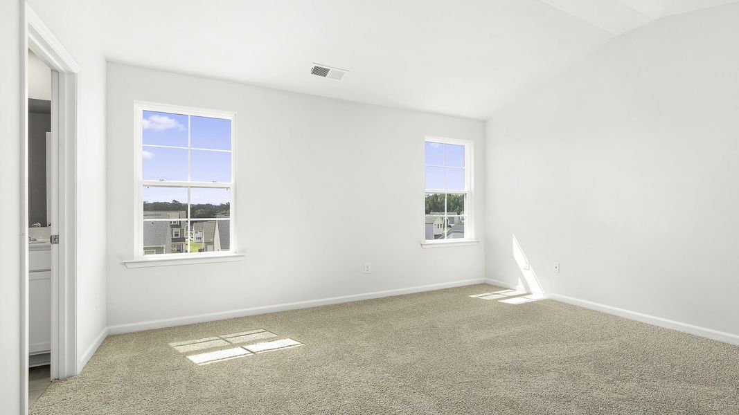 Representative unfurnished interior of a home built from the WINSTON by D.R. Horton in The Preserve at Kinsley, Jamestown (Image 19).