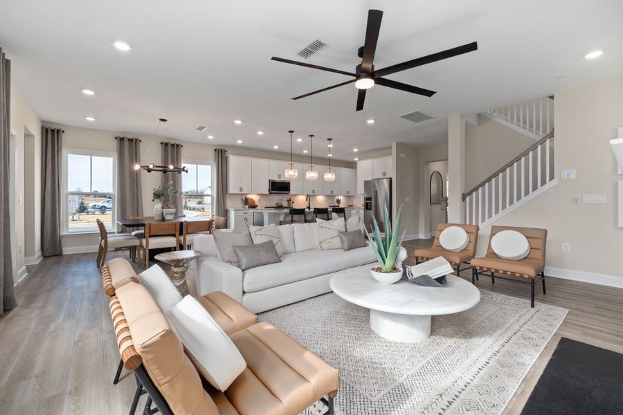 Representative furnished interior of a home built from the Ramblewood by Pulte Homes in Brio, Knightdale (Image 11). Representative furnished interior of a home built from the Ramblewood by Pulte Homes in Brio, Knightdale (Image 11).