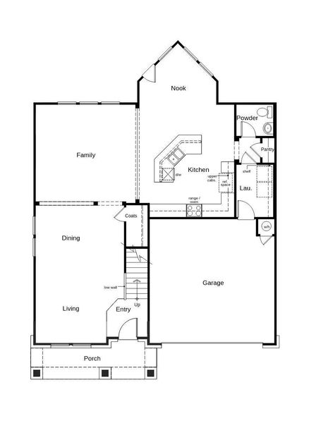 This floor plan features 3 bedrooms, 2 full baths, 1 half bath and over 2,700 square feet of living space.