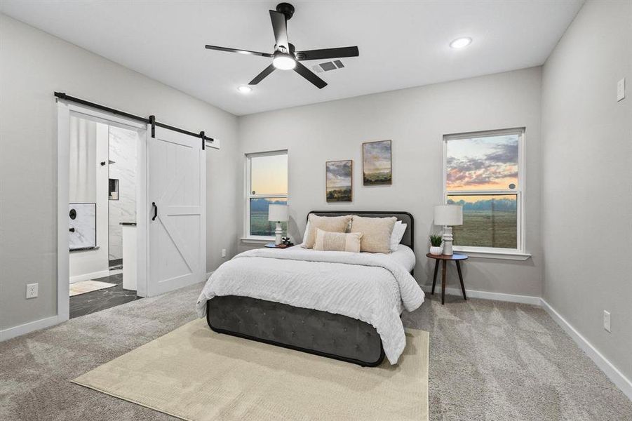 Furnished interior view inside a new home in , Blossom (Image 27).