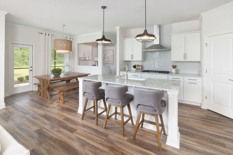 Representative furnished interior of a home built from the Woodward by Pulte Homes in Indigo Bay, Myrtle Beach (Image 6).
