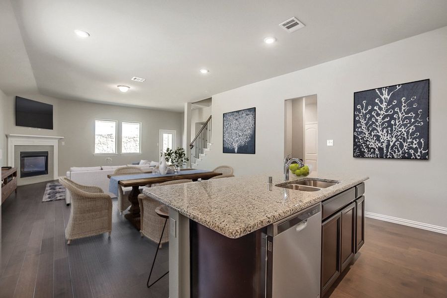Representative furnished interior of a home built from the Berkshire by Beazer Homes in Verandah, Royse City (Image 6).