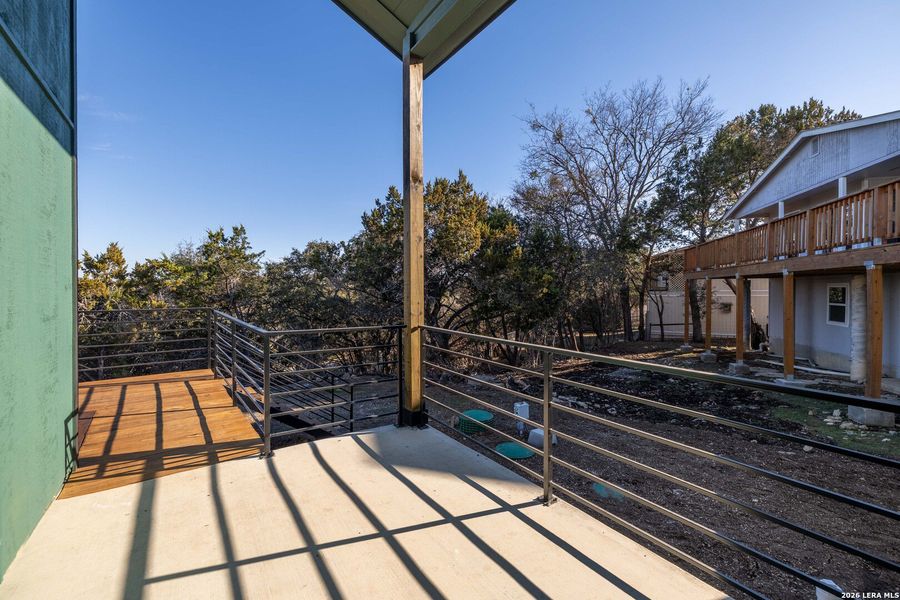 Exterior details and patio area of a home in , Canyon Lake (Image 3).