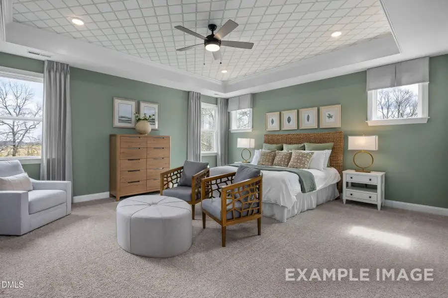 Furnished interior view inside a new home in Addison West, Holly Springs (Image 15).