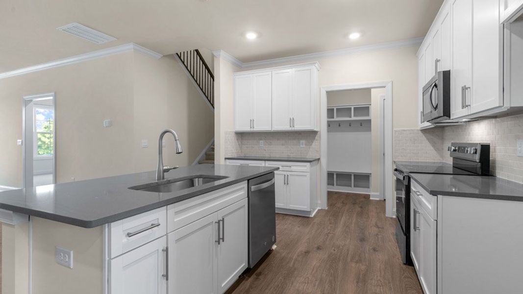 Representative furnished interior of a home built from the Linville by D.R. Horton in The Meadows at Kinsley, Jamestown (Image 5).