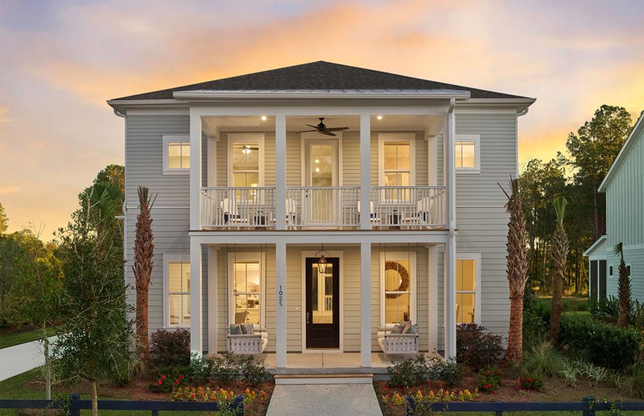 Representative exterior photo of a completed home built from the Primrose by Pulte Homes in Long Savanna, Charleston, SC (Image 14).