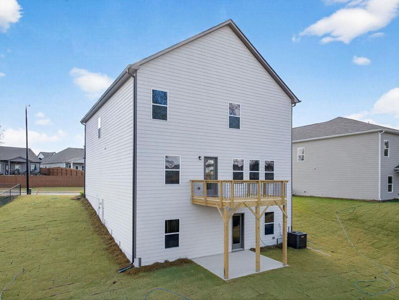 Exterior details and patio area of a home in Garrett Preserve, Douglasville (Image 3).