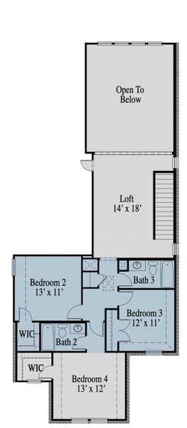2D floor plan layout of this home in Elevon, Lavon, TX (Image 6).