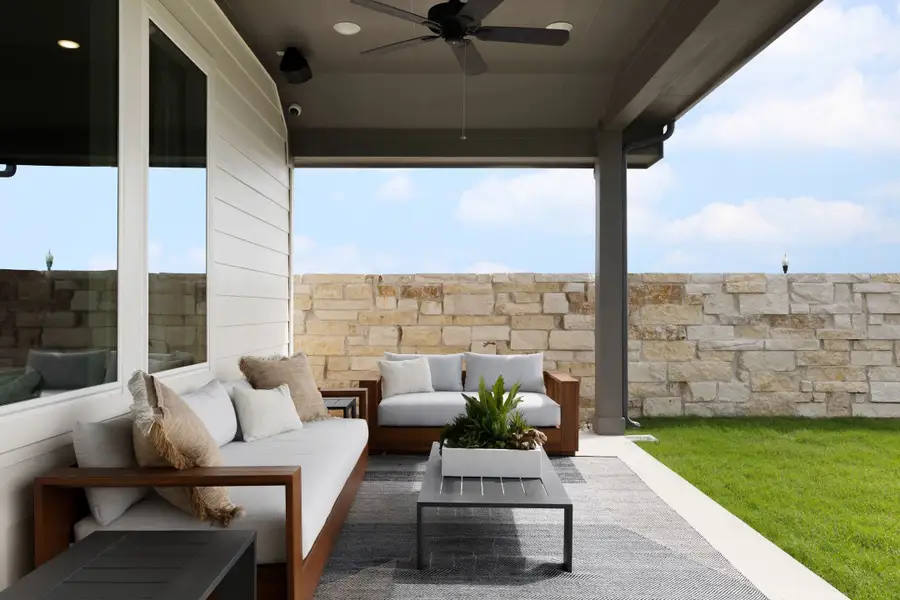 Exterior details and patio area of a home in Park Central, Georgetown (Image 2). Exterior details and patio area of a home in Park Central, Georgetown (Image 2).