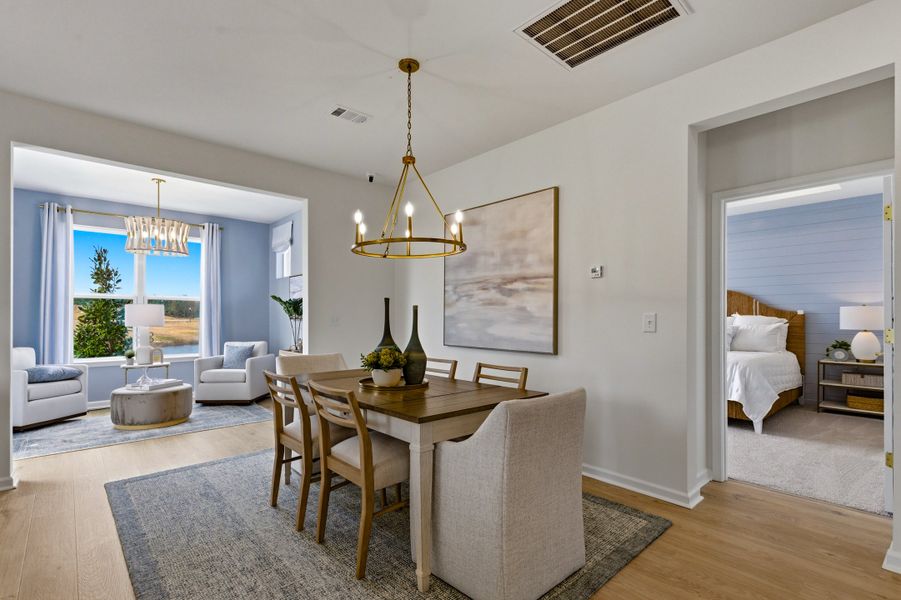 Representative furnished interior of a home built from the Leyland by Beazer Homes in Marshfield, Longs (Image 6).