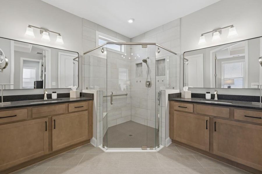 Furnished interior view inside a new home in , Hoschton (Image 11).