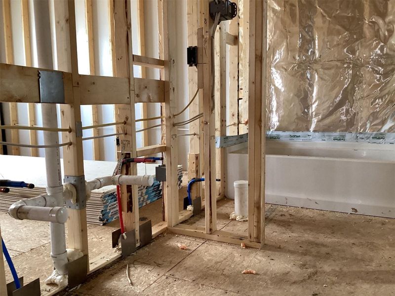 In-progress construction of a new home in Lariat, Liberty Hill, TX (Image 14).