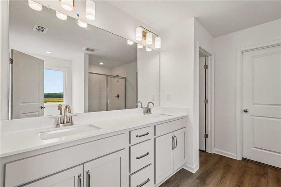 Furnished interior view inside a new home in Langston Reserve, Cartersville (Image 8).