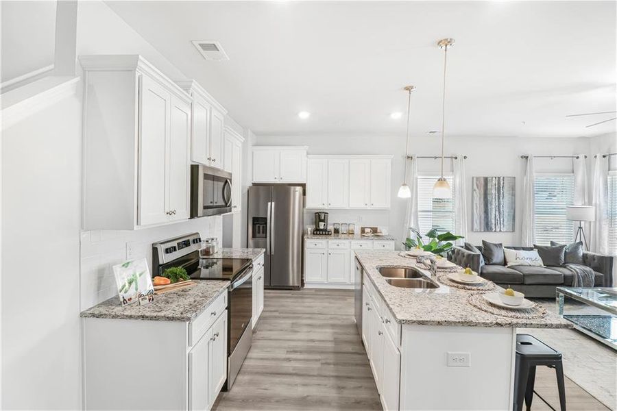Furnished interior view inside a new home in , Fairburn (Image 18).
