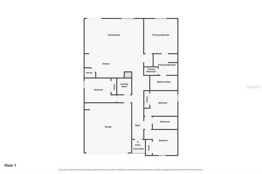 2D floor plan layout of this home in Salt Meadows - Classic Series, Parrish, FL (Image 7).