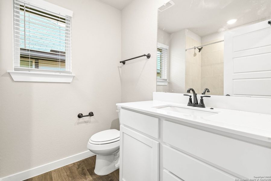 Furnished interior view inside a new home in Morgan Meadows, San Antonio (Image 7). Furnished interior view inside a new home in Morgan Meadows, San Antonio (Image 7).