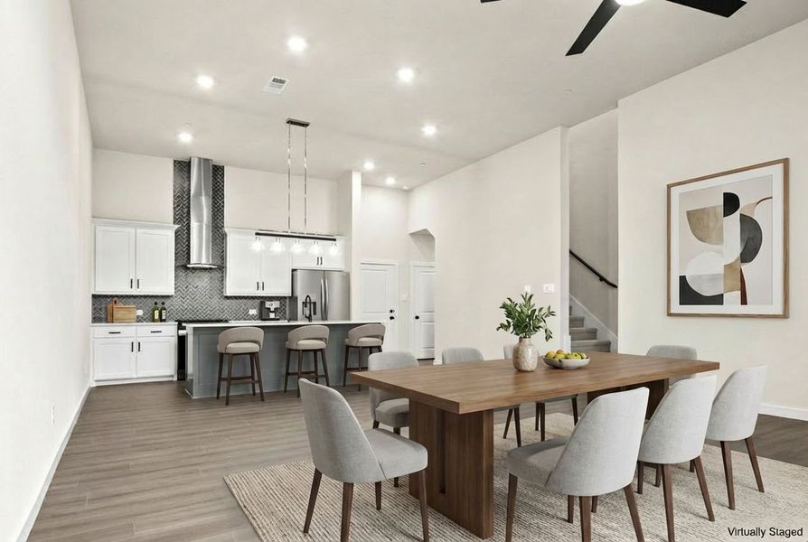 Furnished interior view inside a new home in Cottonwood Creek, Rowlett (Image 6).