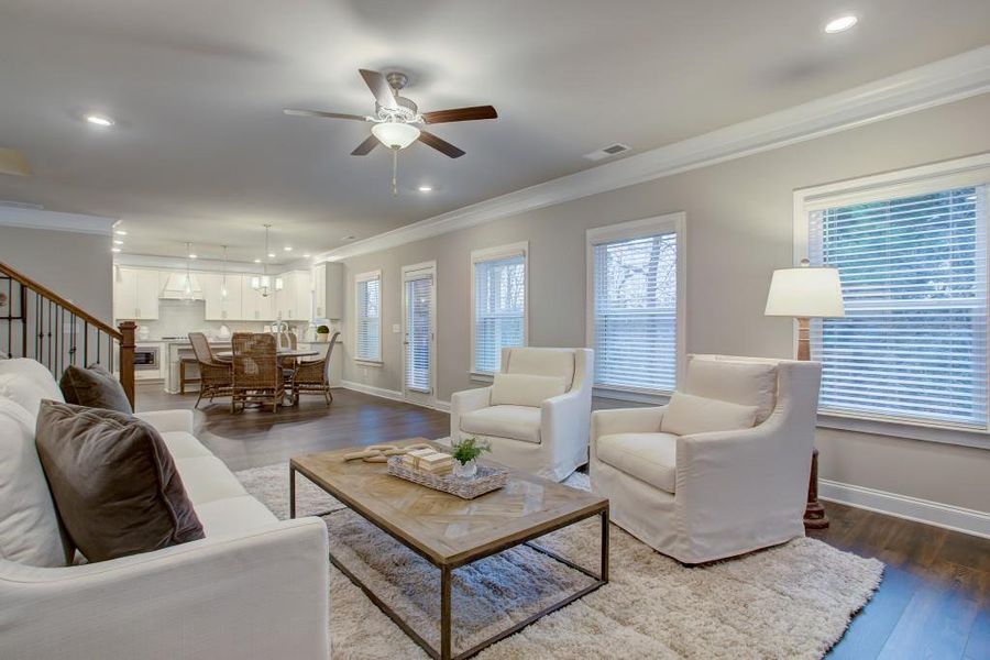 Furnished interior view inside a new home in Livingstone Park, Kennesaw (Image 24).