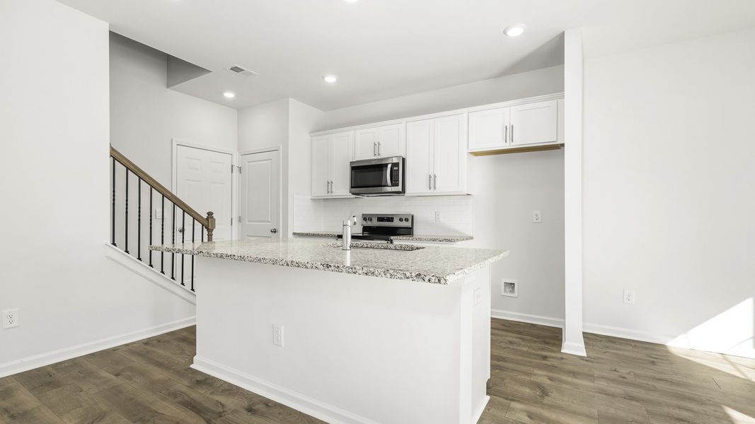 Furnished interior view inside a new home in Brightwood Farm, Whitsett (Image 5). Furnished interior view inside a new home in Brightwood Farm, Whitsett (Image 5).