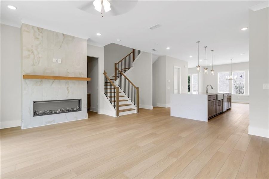 Spacious, unfurnished interior of a new home in Echo Park, Suwanee (Image 14). Spacious, unfurnished interior of a new home in Echo Park, Suwanee (Image 14).
