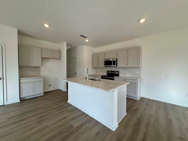 Kitchen featuring Milan Collection Finishes