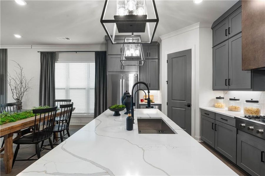 Furnished interior view inside a new home in Palisades, Cumming (Image 19).
