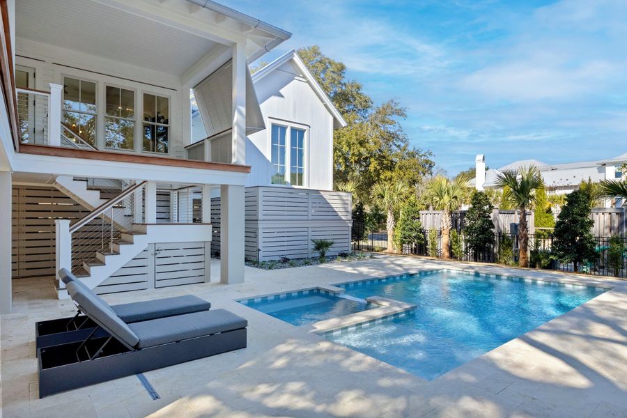 Exterior details and patio area of a home in , Sullivan's Island (Image 36).