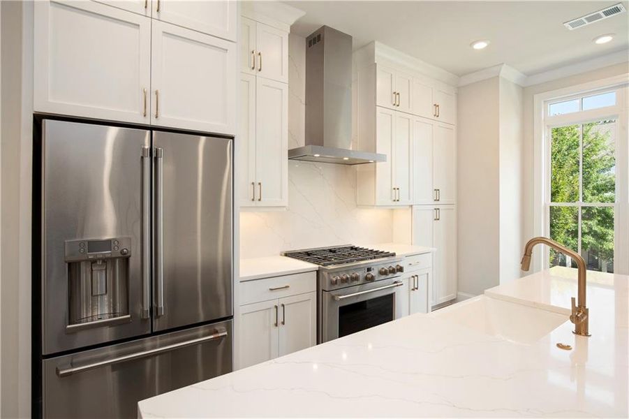 Furnished interior view inside a new home in , Alpharetta (Image 39).