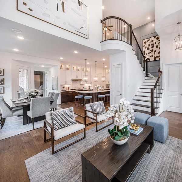 Furnished interior view inside a new home in Woodforest Townhomes, Montgomery (Image 7).