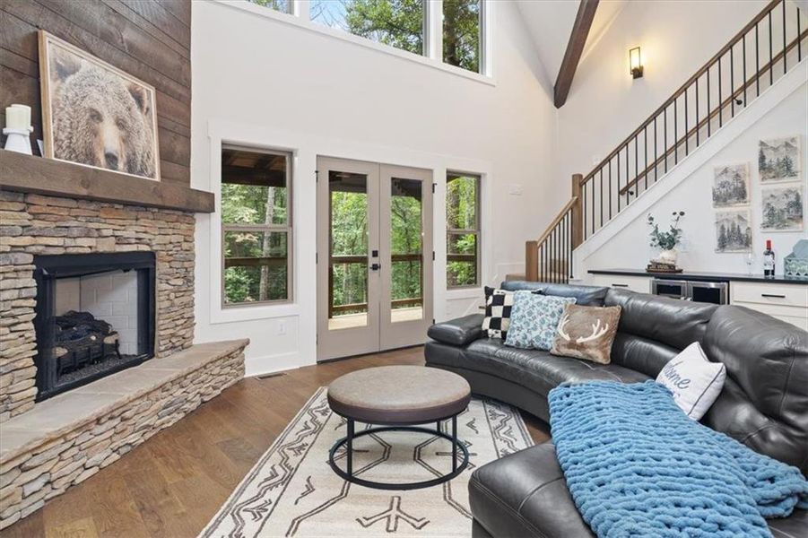 Furnished interior view inside a new home in , Ellijay (Image 34).