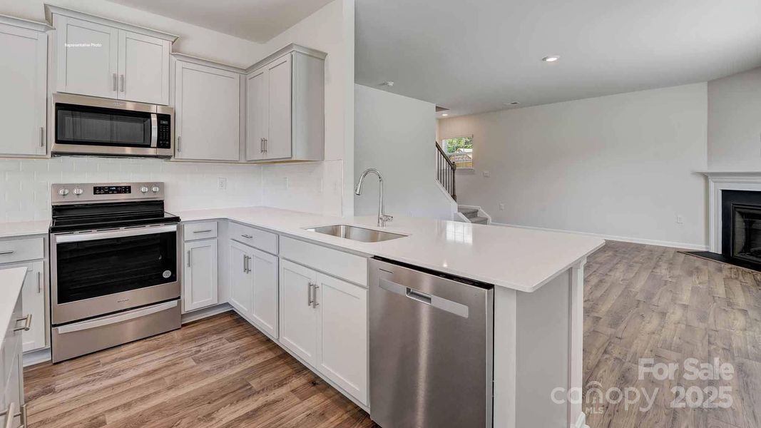 Furnished interior view inside a new home in Secrest Commons, Monroe (Image 5).
