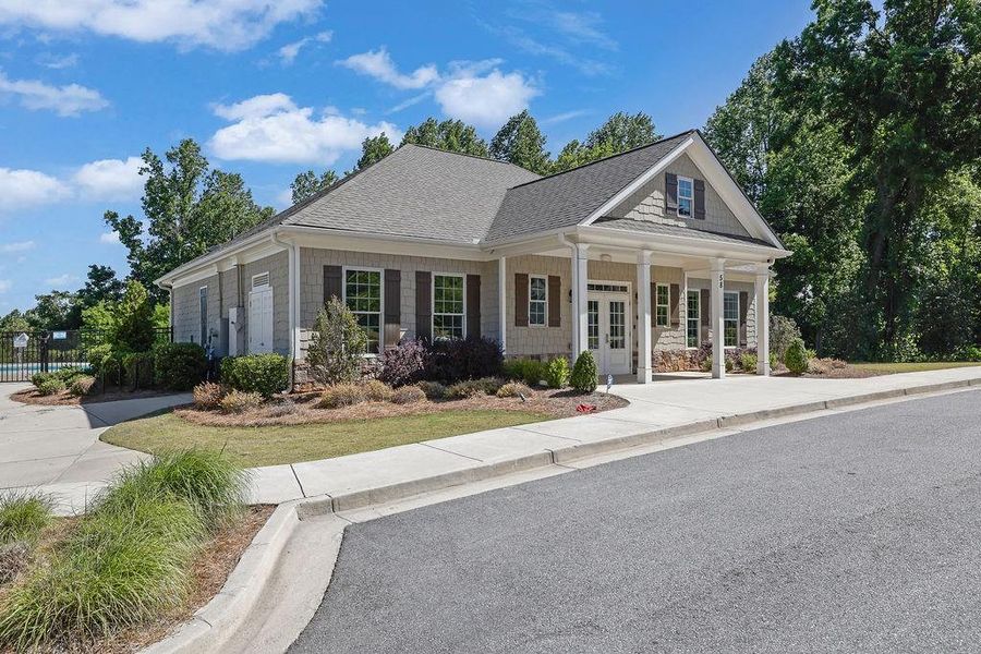 Front exterior of a new home in Etowah Preserve, Dawsonville, GA, highlighting curb appeal (Image 23).