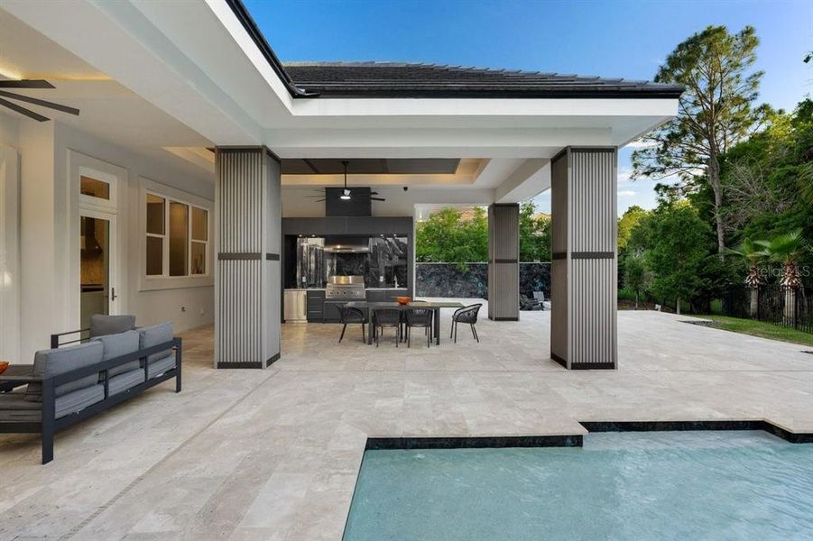 Exterior details and patio area of a home in , Ormond Beach (Image 37).