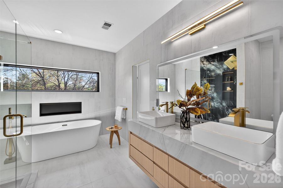 Furnished interior view inside a new home in , Charlotte (Image 8).