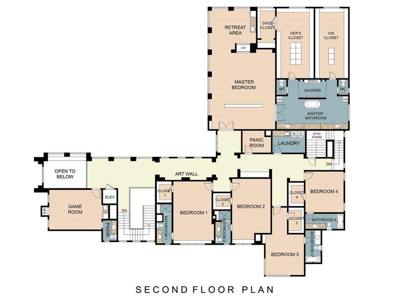 2D floor plan layout of this home in , Houston, TX (Image 21). 2D floor plan layout of this home in , Houston, TX (Image 21).