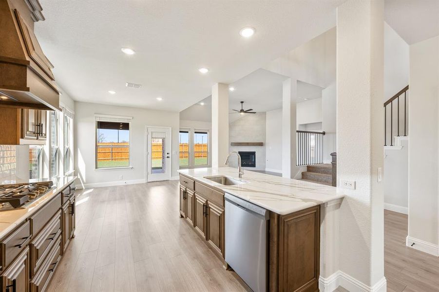 Furnished interior view inside a new home in Glenwood Meadows, Argyle (Image 9). Furnished interior view inside a new home in Glenwood Meadows, Argyle (Image 9).