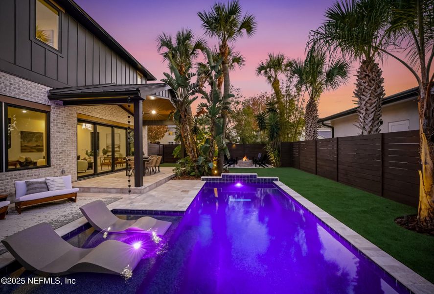 Exterior details and patio area of a home in , Neptune Beach (Image 27). Exterior details and patio area of a home in , Neptune Beach (Image 27).