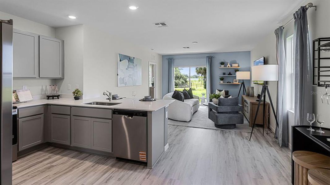Furnished interior view inside a new home in Harmony at Lake Eloise, Winter Haven (Image 5).