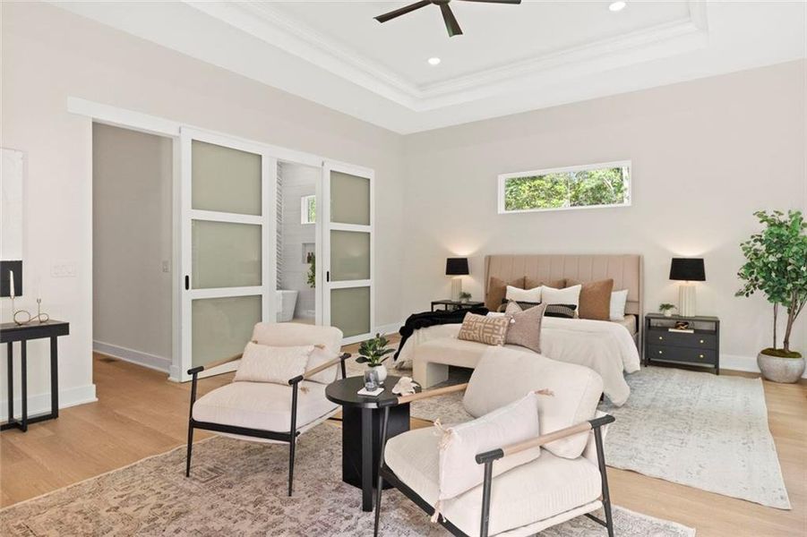 Furnished interior view inside a new home in , Fairburn (Image 43).