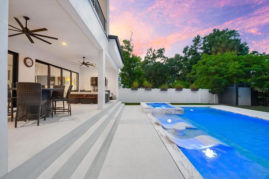 Exterior details and patio area of a home in , Tampa (Image 47).