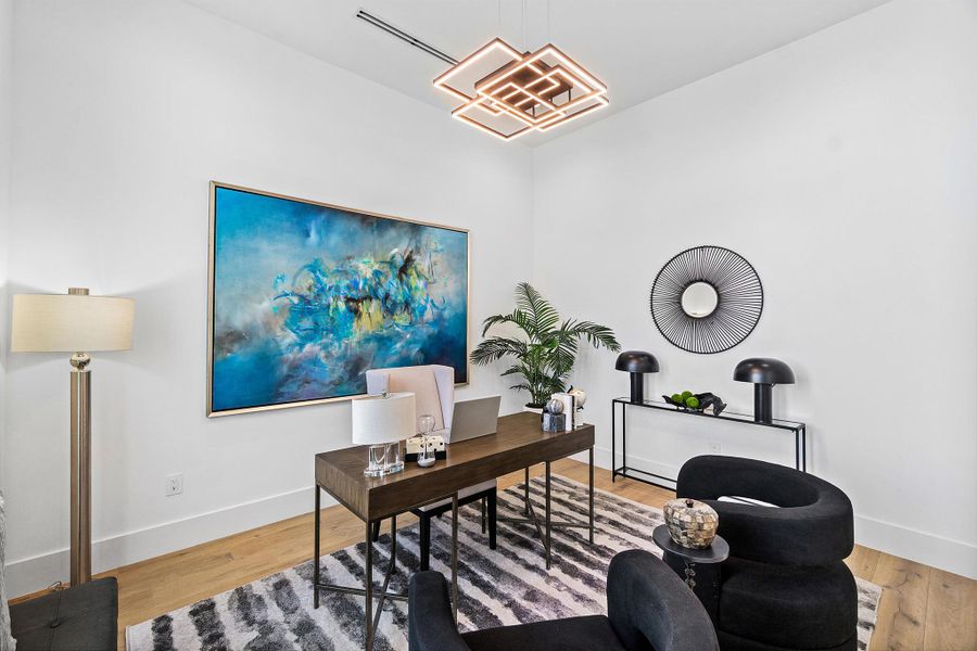 Furnished interior view inside a new home in , Delray Beach (Image 29).