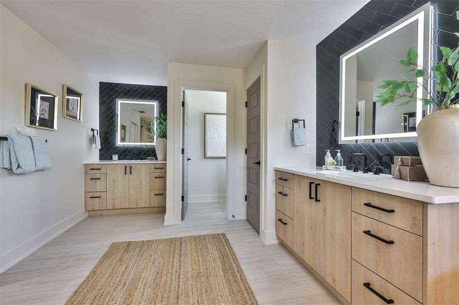 Furnished interior view inside a new home in , Tampa (Image 46). Furnished interior view inside a new home in , Tampa (Image 46).