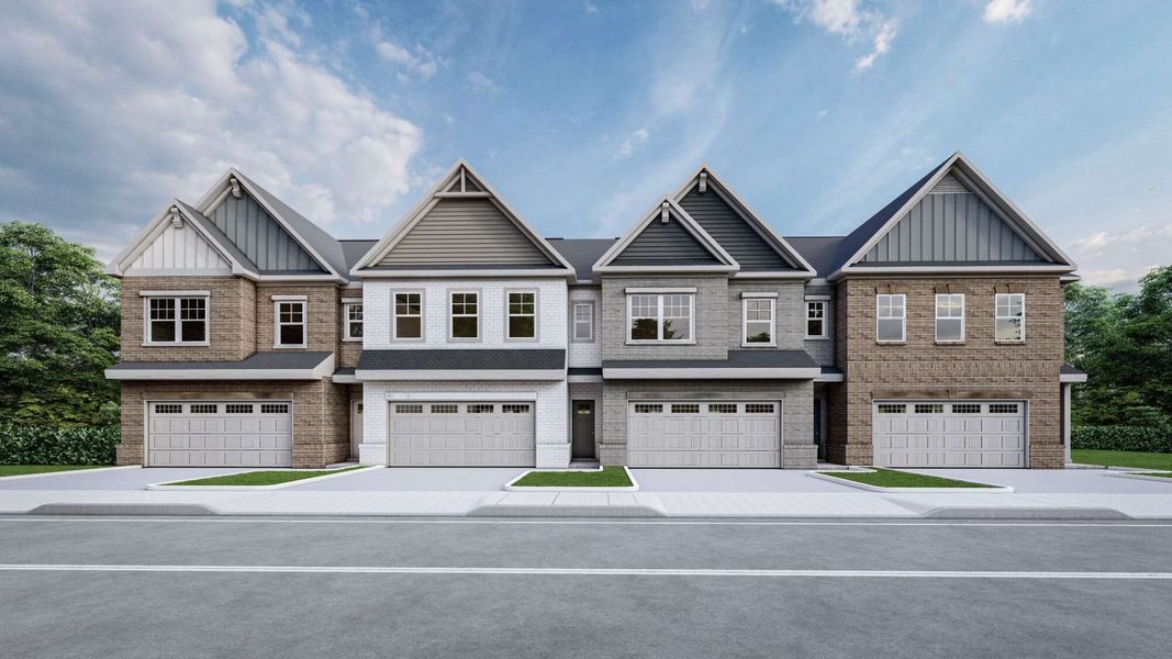 Representative exterior photo of a completed home built from the Belle by KM Homes in Governors Parc, Kennesaw, GA (Image 20).