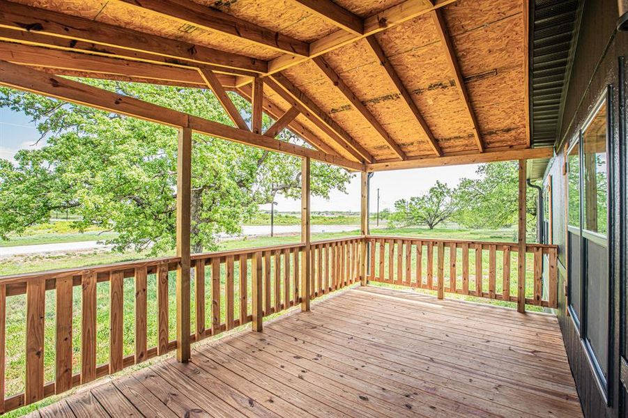 Exterior details and patio area of a home in , Poolville (Image 25).