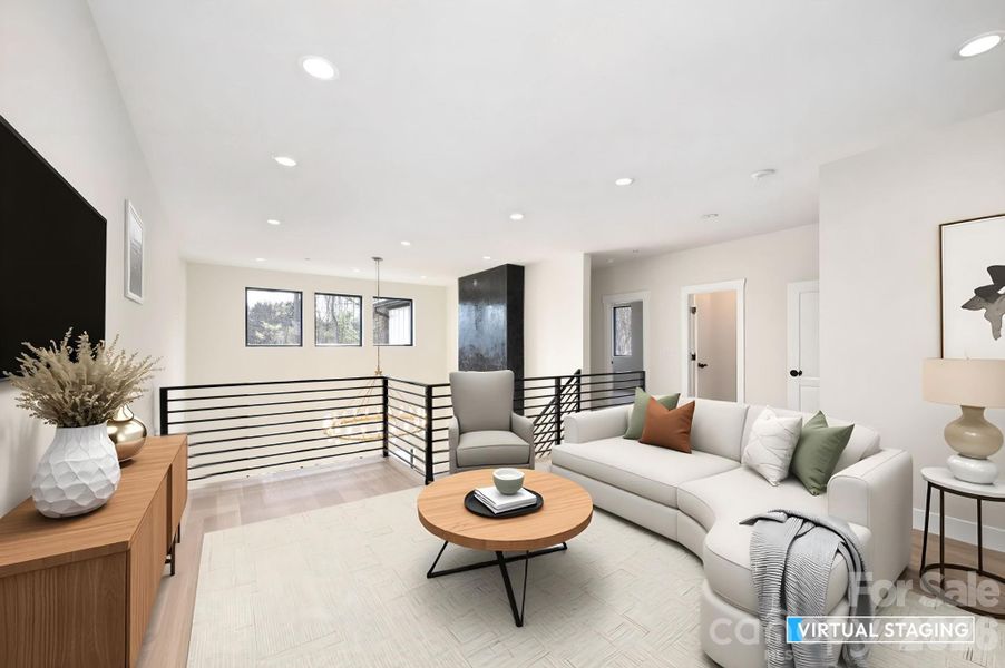 Furnished interior view inside a new home in , Weaverville (Image 27).